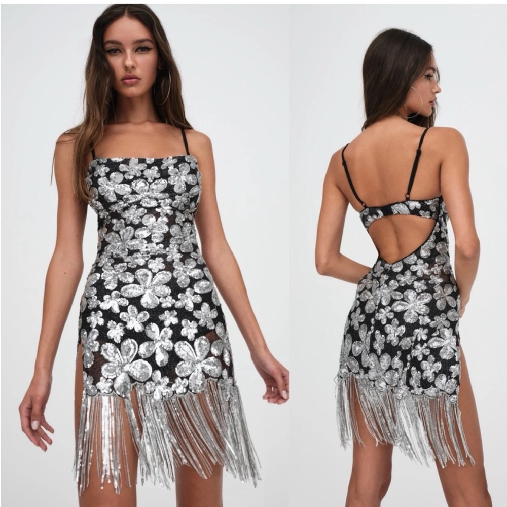 NWT For Love and Lemons Colette Mini Dress S & XS